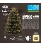 String LED Lights - Warm White with Green Cable - 40,5+4m (2000 LED) String Lights String LED Lights - Warm White with Green Cable - 40,5+4m (2000 LED) String Lights