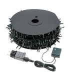 String LED Lights  - Cold White with Green Cable - 40,5+4m   (2000 LED) String Lights