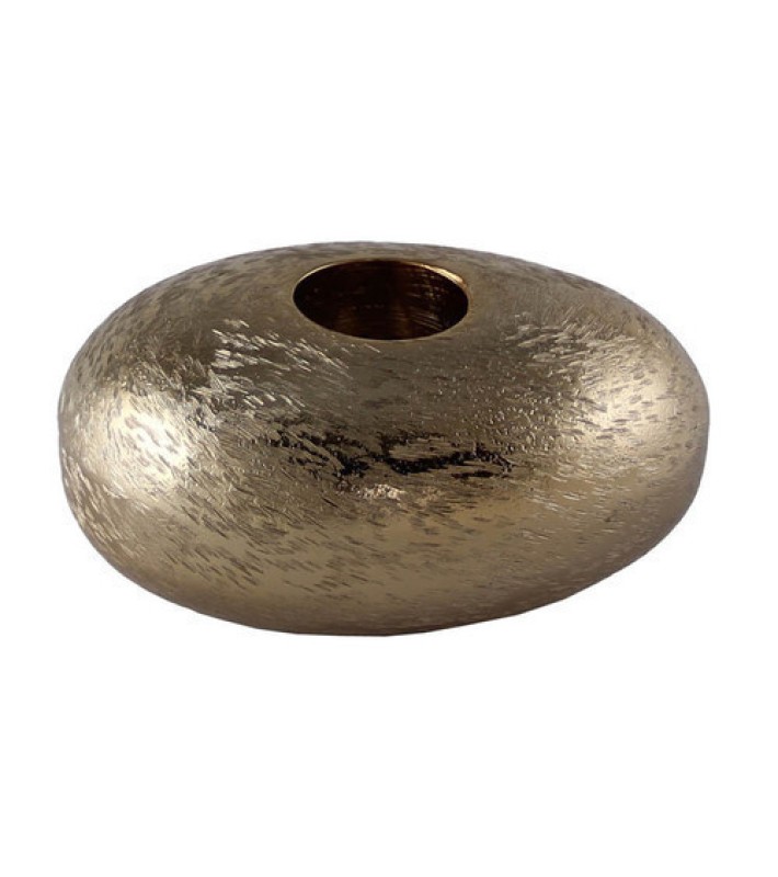 Candle Holder Topaz - Lightgold 16x13x8cm Candle Holder Topaz - Lightgold 16x13x8cm