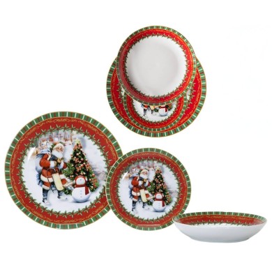Christmas Dinnerware Set - 18 Pieces