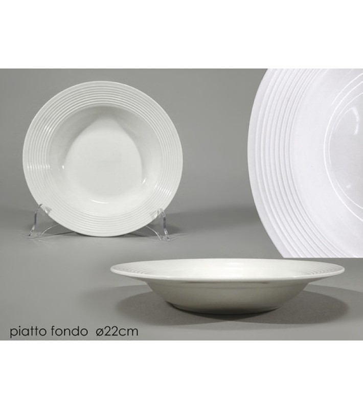 Πιάτο Σούπας Πορσελάνη - Λευκό Δ22εκ Πιάτο Σούπας Πορσελάνη - Λευκό Δ22εκ