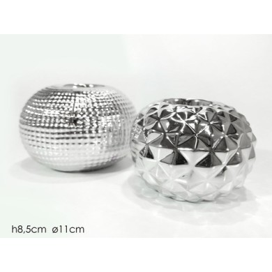 Candle Holder - Silver (2 designs)