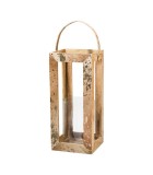 Lantern Wooden - Gold 60x26x26cm