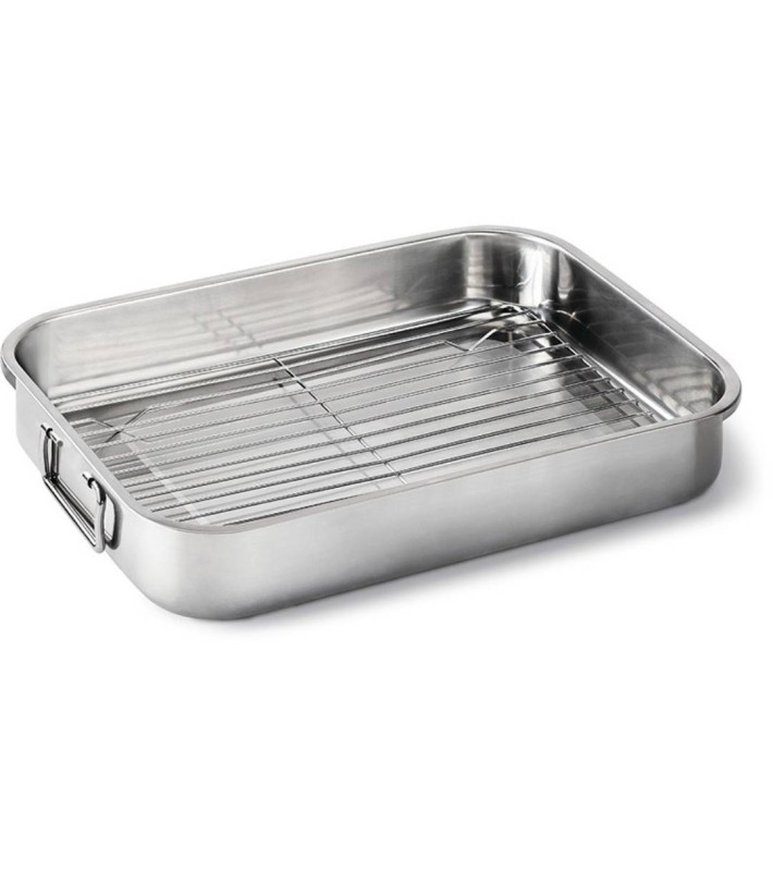 Stainless Steel Roasting Pan with Rack Napoleon - 41.7 × 30.5 × 6.9cm Stainless Steel Roasting Pan with Rack Napoleon - 41.7 × 30.5 × 6.9cm