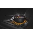 Round Cast Iron Sauce Pot with Lid Napoleon - Black - Ø17 × H10.2cm Round Cast Iron Sauce Pot with Lid Napoleon - Black - Ø17 × H10.2cm
