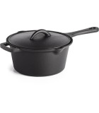 Round Cast Iron Sauce Pot with Lid Napoleon - Black - Ø17 × H10.2cm Round Cast Iron Sauce Pot with Lid Napoleon - Black - Ø17 × H10.2cm