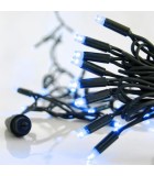 100 LED STRING LIGHT 230V IP65 WITH CONNECTOR GREEN WIRE BLUE LED PER 10 CM. 100 LED STRING LIGHT 230V IP65 WITH CONNECTOR GREEN WIRE BLUE LED PER 10 CM.