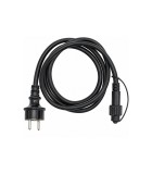 Rubber Cable with Adaptor - Black 150cm IP65 Rubber Cable with Adaptor - Black 150cm IP65