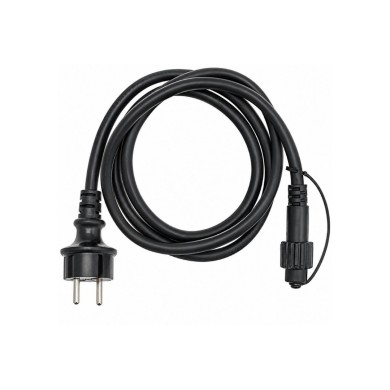 Rubber Cable with Adaptor - Black 150cm IP65 Rubber Cable with Adaptor - Black 150cm IP65