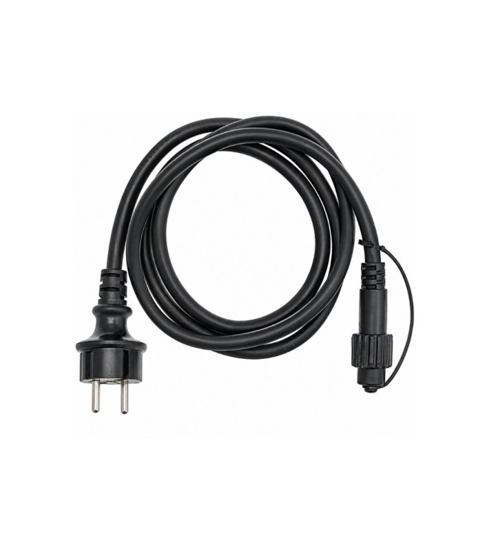 Rubber Cable with Adaptor - Black 150cm IP65 Rubber Cable with Adaptor - Black 150cm IP65