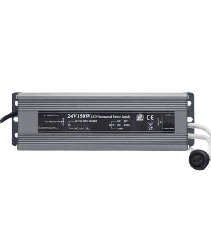 Προσαρμογέας με πράσινο καουτσούκ - 3M 24V 150W IP67 Προσαρμογέας με πράσινο καουτσούκ - 3M 24V 150W IP67