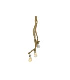 Outdoor Lamps Bouquet with 3 Bulbs and Decorative Rope - Brown Outdoor Lamps Bouquet with 3 Bulbs and Decorative Rope - Brown