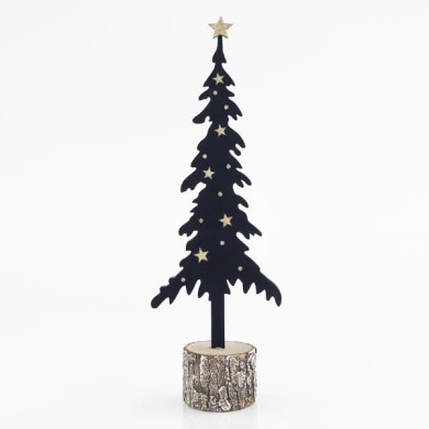 Decorative Tree - Wooden Green 12x5x36cm
