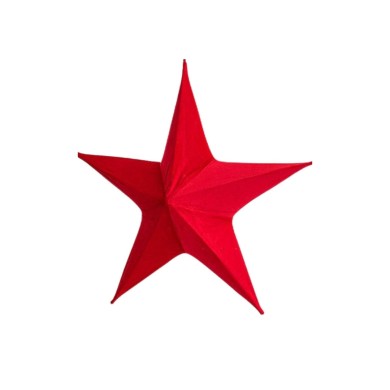 VELVET STAR, RED, 65cm VELVET STAR, RED, 65cm