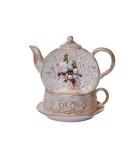 LIGHTED WHITE TEA POT, WITH WATER INSIDE, BATTERY BOX 3xxAA, TIMER LIGHTED WHITE TEA POT, WITH WATER INSIDE, BATTERY BOX 3xxAA, TIMER