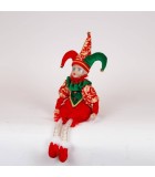 HARLEQUIN WITH FANCY CLOTHES 53CM HARLEQUIN WITH FANCY CLOTHES 53CM