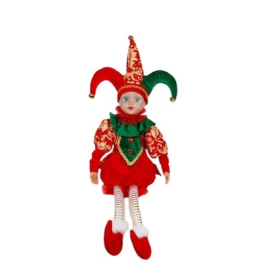 HARLEQUIN WITH FANCY CLOTHES 53CM HARLEQUIN WITH FANCY CLOTHES 53CM