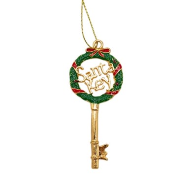 SANTA KEYS GOLD 9X4CM SANTA KEYS GOLD 9X4CM
