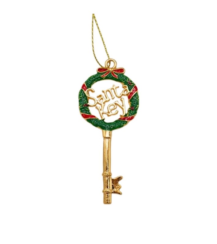 SANTA KEYS GOLD 9X4CM SANTA KEYS GOLD 9X4CM