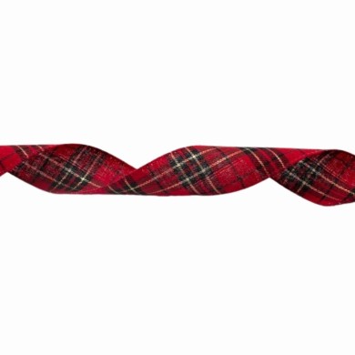 Decorative Ribbon - Checkered Red - 6.30cm
