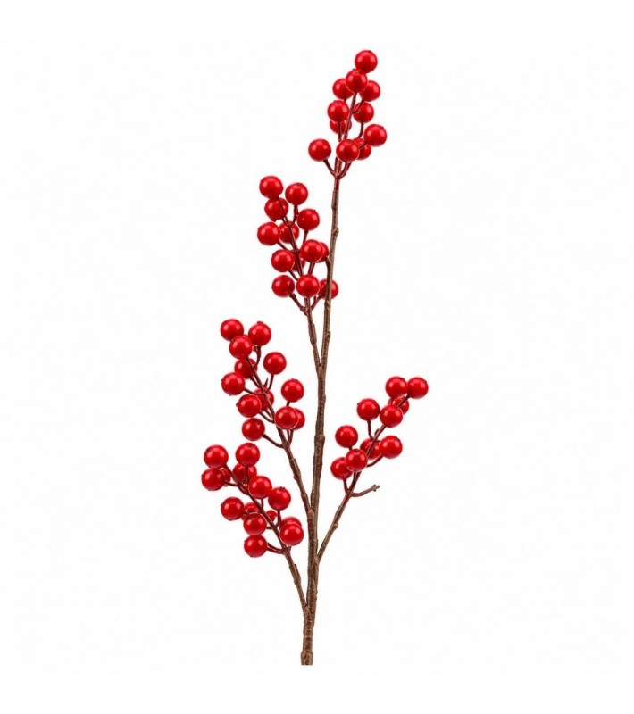 FANCY BRANCH WITH RED BERRIES 70CM FANCY BRANCH WITH RED BERRIES 70CM