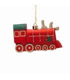 Ornament Train - Red - 11cm