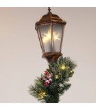 COLUMN WITH CHRISTMAS GARLAND, ILLUMINATED, WITH ADAPTOR, 210cm COLUMN WITH CHRISTMAS GARLAND, ILLUMINATED, WITH ADAPTOR, 210cm