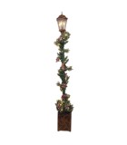 COLUMN WITH CHRISTMAS GARLAND, ILLUMINATED, WITH ADAPTOR, 210cm COLUMN WITH CHRISTMAS GARLAND, ILLUMINATED, WITH ADAPTOR, 210cm