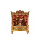 Christmas Theater Stage - Gold - Music & Movement with 5 LEDs - Metal & Plastic - 17.5x13x24cm Christmas Theater Stage - Gold - Music & Movement with 5 LEDs - Metal & Plastic - 17.5x13x24cm