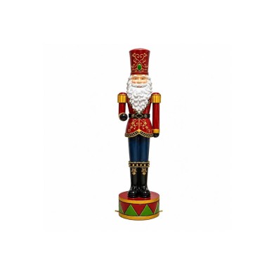 Fairytale Nutcracker - Red, Black & Gold - Fiberglass - 45x40x180cm Fairytale Nutcracker - Red, Black & Gold - Fiberglass - 45x40x180cm