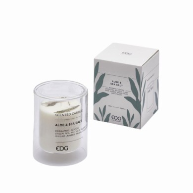 Scented Candle in cluster - Aloe & Sea Salt - 10xH12cm