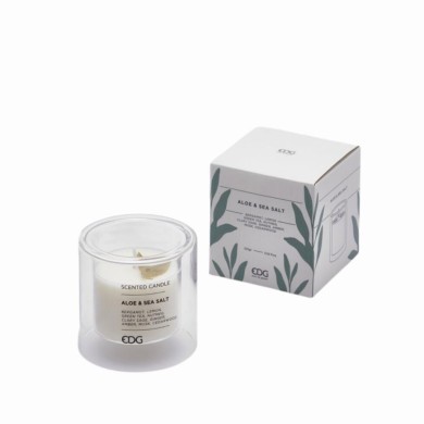 Scented Candle in cluster - Aloe & Sea Salt - 8xH7,5cm