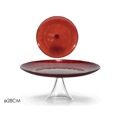 Serving Plate - Alz - Red - Ø28CM