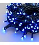 String LED Lights - Multicolor with Green Cable - 16+5m (200 LED) IP44 String Lights