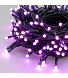 String LED Lights - Multicolor with Green Cable - 16+5m (200 LED) IP44 String Lights