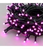 String LED Lights - Multicolor with Green Cable - 16+5m (200 LED) IP44 String Lights