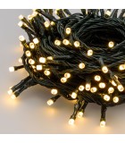 String LED Lights - Multicolor with Green Cable - 16+5m (200 LED) IP44 String Lights