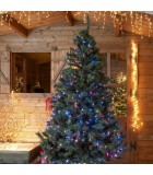String LED Lights - Multicolor with Green Cable - 16+5m (200 LED) IP44 String Lights