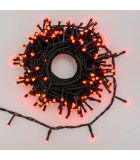 String LED Light Lights - Multicolor with Green Cable - 16+5m (200 LED) IP44 String Lights
