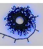 String LED Light Lights - Multicolor with Green Cable - 16+5m (200 LED) IP44 String Lights