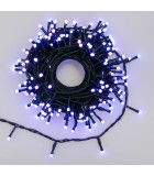 String LED Light Lights - Multicolor with Green Cable - 16+5m (200 LED) IP44 String Lights