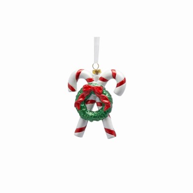 Ornament Candy - Green/Red - H12cm