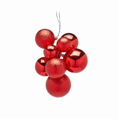 Hanging Decoration - Groovemix - Red - 10pcs Hanging Decoration - Groovemix - Red - 10pcs