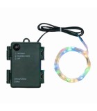 String LED Light - MULTICOLOR with metal cable - 80 MicroLED ø1,5mm - with Timer 3AA 8m String LED Light - MULTICOLOR with metal cable - 80 MicroLED ø1,5mm - with Timer 3AA 8m