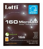 String LED Lights - Cold White with Silver Metal Cable - 16m (160 microLED) Battery-Operated IP44 String Lights String LED Lights - Cold White with Silver Metal Cable - 16m (160 microLED) Battery-Operated IP44 String Lights