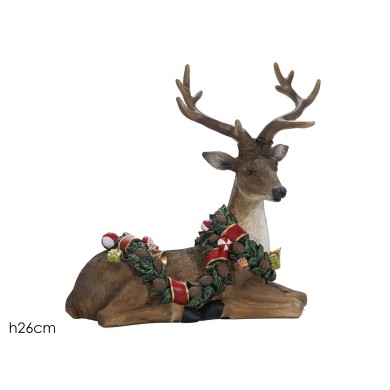 Decorative Reindeer - Orn - Brown -  H26cm