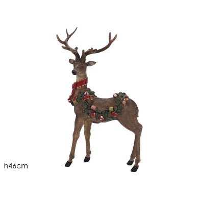 Decorative Reindeer - Orn - Brown -  H46cm