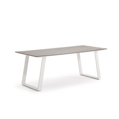Outdoor Table - Vergato - White - 200x90cm