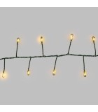 Compact LED Light String - WARM WHITE green metal cable - 1000 MicroLED ø6cm 4+20m Compact LED Light String - WARM WHITE green metal cable - 1000 MicroLED ø6cm 4+20m