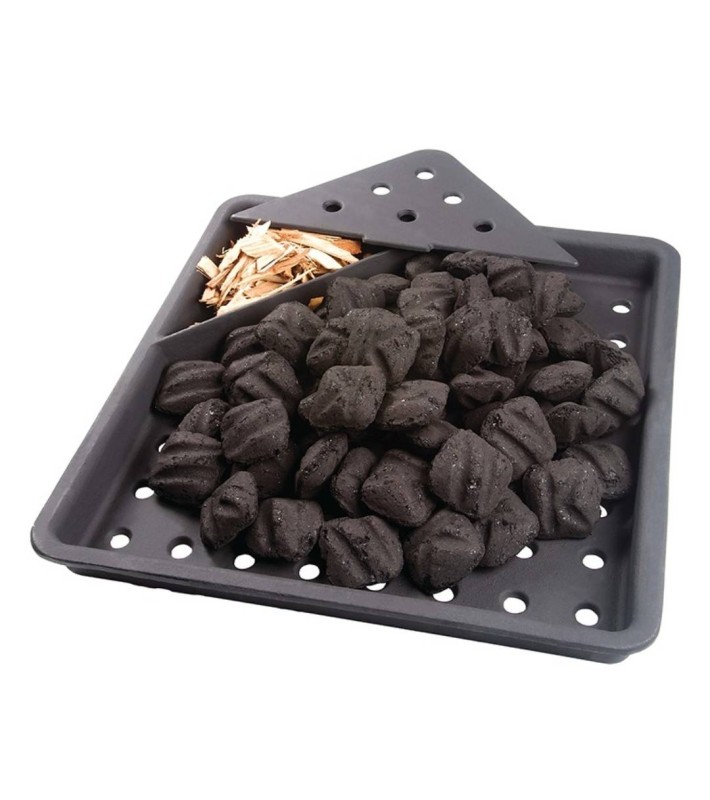 Charcoal & Smoker Tray Napoleon - Cast Iron - Black - 38.6 × 36.7 × 4.8cm Charcoal & Smoker Tray Napoleon - Cast Iron - Black - 38.6 × 36.7 × 4.8cm